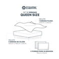 thumbnail image 4 of Juego De Sábanas Queen Size Esquimal, 60% Nailon 40% Lyocell, Cubre Colchones hasta 40 cm, Azul Marino, 4 of 7