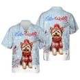 thumbnail image 3 of Hello Winter Yorkshire Terrier Smiling in Red Scarf Hat Welcome Christmas Hawaiian Shirt Breathable Summer Unisex Merch Yorkie Dog Lover Gifts - 00017, 3 of 6
