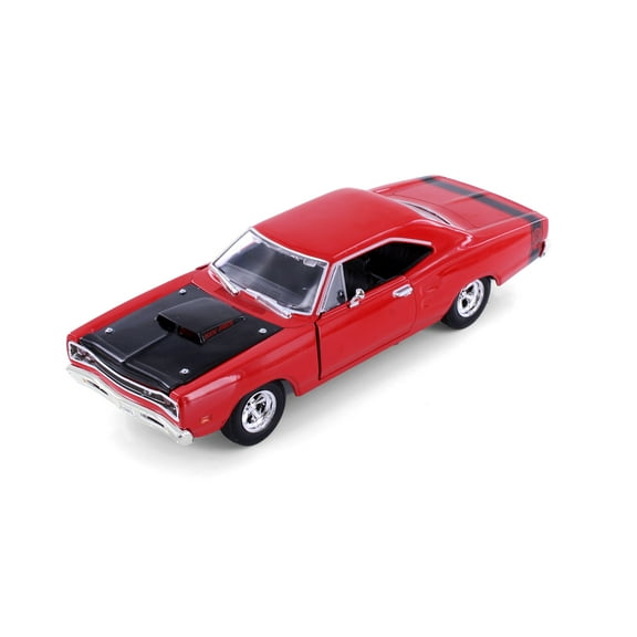 1969 Dodge Coronet Super Bee Hardtop, Red - Showcasts 77315R - 1/24 Scale Diecast Model Car