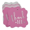 thumbnail image 3 of Inkdotpot Pack Of 50 Real Silver Foil Bracket Shape Paper Tags Thank You Bridal Shower-Baby Shower-Retirement-Wedding-Birthday Favor Hang Tags, 3 of 7