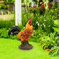 thumbnail image 1 of Estatua de jardín de simulación, artesanía de esculturas de polluelo, s de animales , resina artística para estantería interior al aire Gallo pequeño Soledad estatua de pollito, 1 of 8