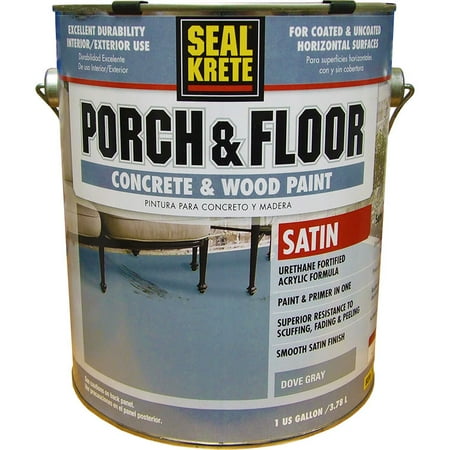 Seal-Krete 316127 Porch & Floor Satin Dove Gray (Best Paint For Concrete Porch)