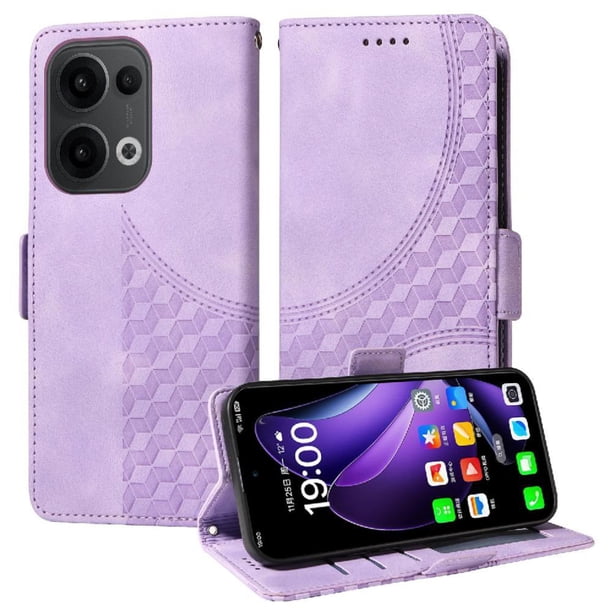 Funda GANGXUN para OPPO Reno 14F 5G con diseño acolchado elegante, cuero PU, protección total y ajuste preciso