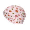 thumbnail image 2 of Fuzoiu Hand Drawn Strawberry Print Winter Beanie Hat for Men & Women,Warm Knit Cap,Women Windproof Watch Hat,Knit Warm Unisex Beanie, 2 of 7