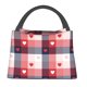 thumbnail image 1 of Fotbe Heart Plaid Bolsa Térmica Portátil con Estampado, Bolsa de Entrega de Alimentos Aislada, Bolsa Reutilizable de Gran Capacidad para Comidas y Supermercado, 1 of 6