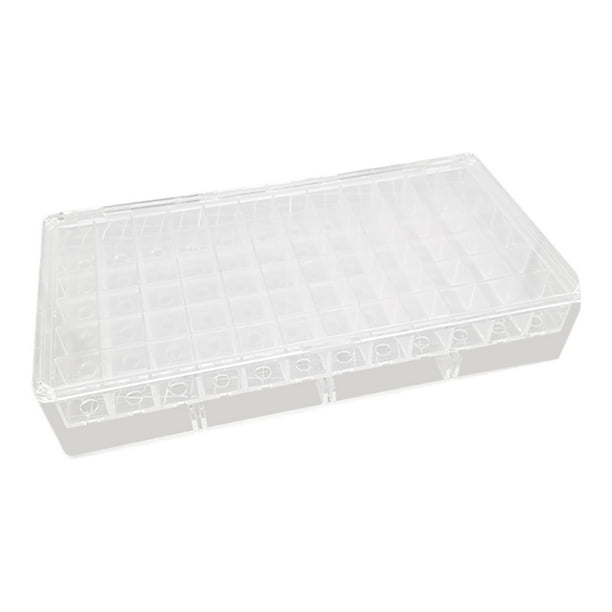 Model Hobby Collection Caja de almacenamiento de neumáticos de goma Mantalla acrílica Organizador transparente compacto para niños Adultos para niños 36 cuadrícula