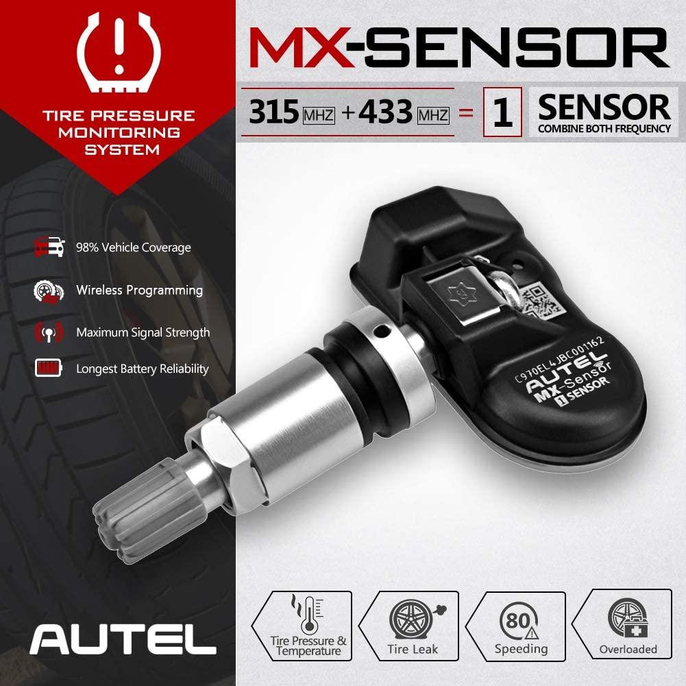 Autel TPMS MX Sensor in Programmable Tire Pressure Monitoring(315MHz+ 433MHz)