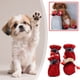 thumbnail image 5 of Botas de Perro Perros de Tamaño Medio, Zapatos de Perro de Invierno de Lana Caliente con Cinta Reflectante Y Cordón, Suelas Antideslizantes Perro Botas de Nieve para Perros Pequeños, Conjunto de 4, 5 of 6