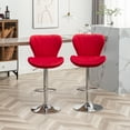 thumbnail image 3 of Roundhill Furniture Ellston Adjustable Swivel Barstool - Set of 2, 3 of 13