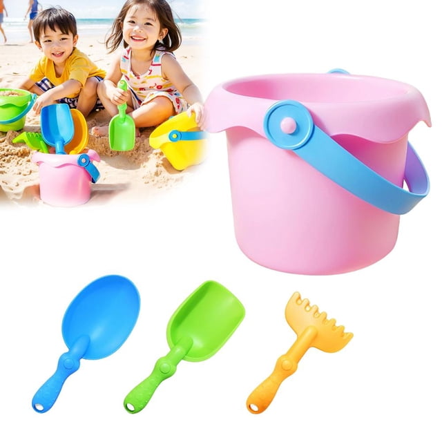 Children's Infectious Beach Sand Digger Set, Baby Beach Toys for Water Play with Soft Rubber, House Model