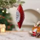 thumbnail image 1 of Colgantes De Plástico Adornos navideños en forma de árbol, bolas, juego de 1 unidad, plástico rojo, decoración para ventanas y árbol, 12 x 4 cm Rkxzt, 1 of 9