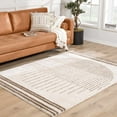 thumbnail image 2 of BoutiqueRugs Apichu Bohemian, Transitional Area Rug - Machine Washable - Peach, Dark Brown - 6'7" x 9', 2 of 11