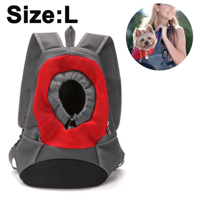 TUEUIO1,, Dog Cat Front Pack With Breathable Head Out Design For Small Medium Dogs For Travel Hike Outdoor - Snngv