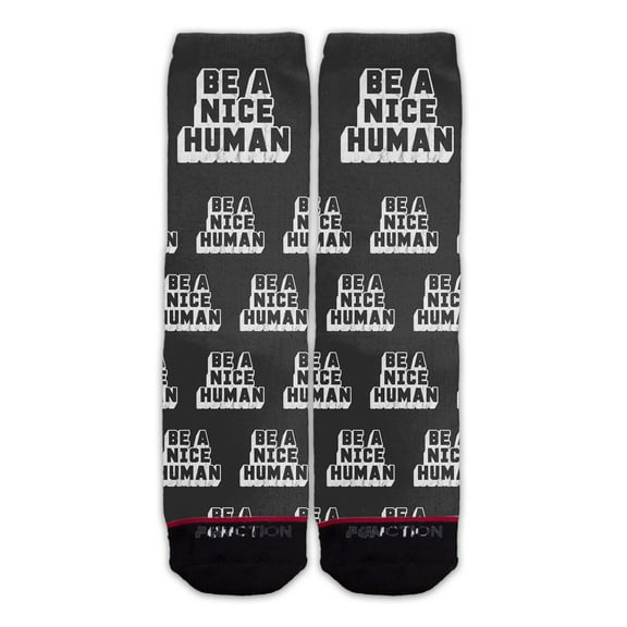 Function - Be A Nice Human Fashion Socks