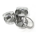 thumbnail image 2 of HAWK 3-Piece Stainless Steel Canister Set | 7 5/8" (19.4 cm) Large | Transparent Scratch-Resistant Lids | Graduated Sizes for Varied Storage, 2 of 2