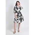 thumbnail image 4 of Vestido camisero con estampado floral Roman Fashion /Juvenil, 2659 (Negro flores) negro M, 4 of 5
