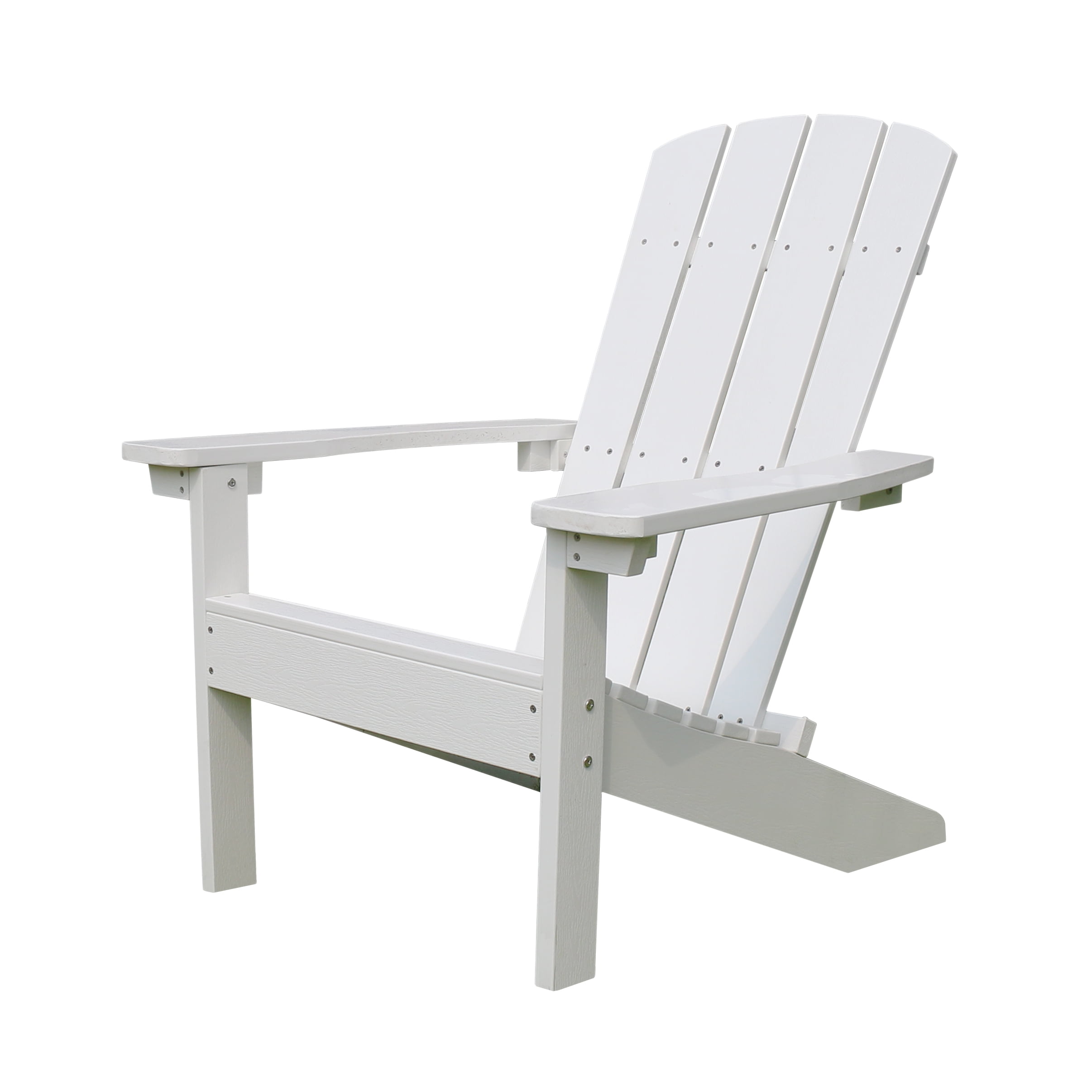 Lakeside Faux Wood Adirondack Chair, White