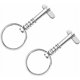 thumbnail image 5 of Pasadores de liberación rápida para Bimini de barco de diámetro con leva y resorte, hardware marino, acero inoxidable 316 con anillo de tracción de 5 x 51 mm, 2 piezas de plata, 5 of 5