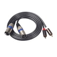 thumbnail image 1 of Cable de audio RCA dual de 1.5M a 2 XLR macho hembra Adaptador coaxial Cable de video plateado profesional Advancent  EL0601-02, 1 of 2