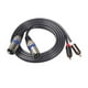 thumbnail image 1 of Cable de audio RCA dual de 1.5M a 2 XLR macho hembra Adaptador coaxial Cable de video plateado profesional Methold  EL0601-02, 1 of 2
