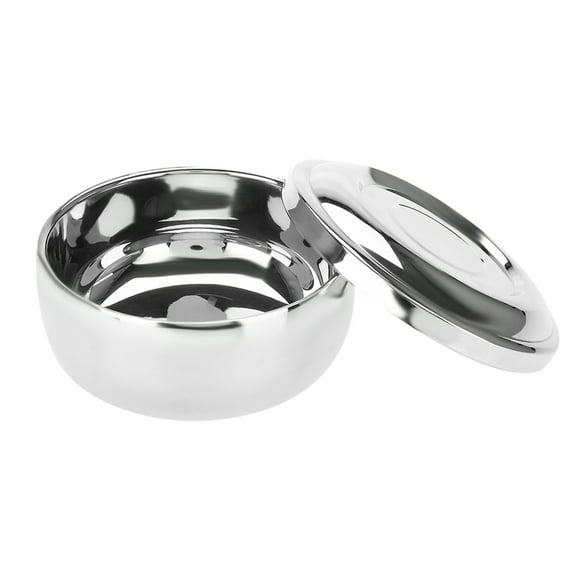 Shaving Bowl,Universal Men Stainless Steel Stainless Steel Shaving Bowl Shaving Soap Bowl Achieve More