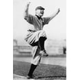 thumbnail image 2 of NPCC 11x14 Gold Ornate Wood Framed with Double Matting Museum Art Print Titled - Cheering Baseball Player, 1909, 2 of 4