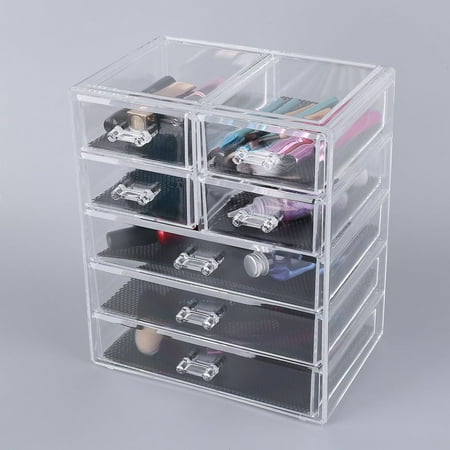 Storage Drawer 7 Grid Acrylic Makeup Organizer Simple Stylish Storage Drawer 7 Grid Acrylic Makeup Organizer Simple Stylish Cosmetic Box Display Cabinet Large