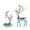 Sky Blue, variant on Bangyeer 2pcs Standing and Sitting Reindeer Resin Sculpture Christmas Reindeer Figurines Christmas Deer Decorations Indoor