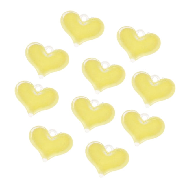 Adornos de Bisutería de Peach Corazón Accesorios de manualidades Regalo para Mujeres Niñas Amarillo Macarena colgante de la joyería de la pulsera