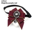 thumbnail image 6 of RUISINERY Vintage Ribbon BowTie with Blingbling Rhinestones Adjustable Jewelry French Collar Rhinestones Elegant Collar, 6 of 7
