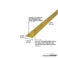 thumbnail image 3 of M-D Building Products 79079 1-3/8 In. X 36 In. Satin Brass Aluminum Carpet Trim w/ Screw Nails, 3 of 5
