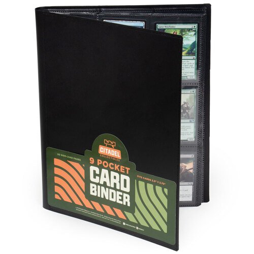 9pocket Card Binder, Black