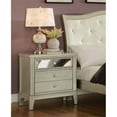 thumbnail image 2 of Bowery Hill 3 Drawer Nightstand in Silver Gray, 2 of 2