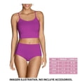 thumbnail image 2 of Pantaleta Fruit Of The Loom para Mujer, Cotton Stretch 3 Piezas Multicolor Talla 6, 2 of 4
