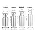 thumbnail image 2 of Leak-Proof Insulated Sports Fitness Water Bottle Metal Flask Stainless Steel Bicycle Water Bottles 500ML STEEL LID, 2 of 8