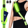 thumbnail image 2 of LED Reflective Belt Sash with Phone Holder, High Visibility Reflective Running Gear Rechargeable Light Up Safety Lights, 2 of 8