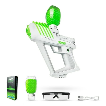 Gel Blaster SURGE 1.5, Electric Green, Water-Based Gellet Blaster with 10,000 Electric Green Gellet Pack