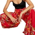 thumbnail image 3 of Lovebay Womens Wide Leg Palazzo Loose Pants Summer Beach Boho Floral Trousers S-XL, 3 of 10