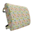 thumbnail image 1 of Animals Lumbar Pillow, Themed Zoo Animals Lion Cub Hippo and Crocodile with Stars, Soft Back Cushion for Office Chairs with Adjustable Straps, 14" x 13", Multicolor, by Ambesonne, 1 of 7