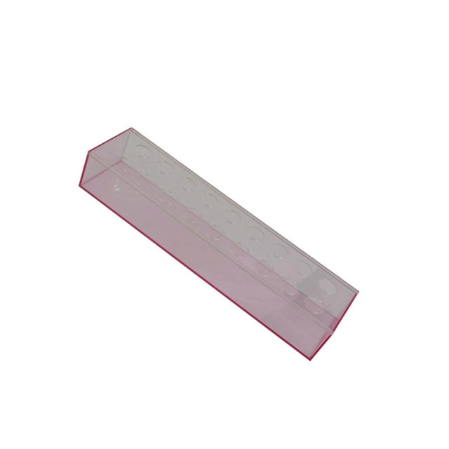 kurtrusly Hydroponics Plants Holder Home Living Room Acrylic Flower Vase Rectangular Pink 18 Hole