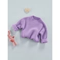 thumbnail image 4 of Kiapeise Toddler Baby Girl Boy Oversized Chunky Sweater Crewneck Sweatshirt Infant Fall Winter Warm Knit Tops Clothes, 4 of 9