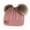 Deep Pink, variant on ZOELNIC Baby Toddler Kids Warm Knitted Fur Pom Bobble Hats Boy Girls Beanie Caps Winter