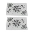 thumbnail image 3 of Plantilla de grabado en relieve, moldes de plantillas para manualidades DIY con diseño en relieve, patrones bonitos y prácticos, para hacer tarjetas, invitaciones, 2 uds., 3 of 10