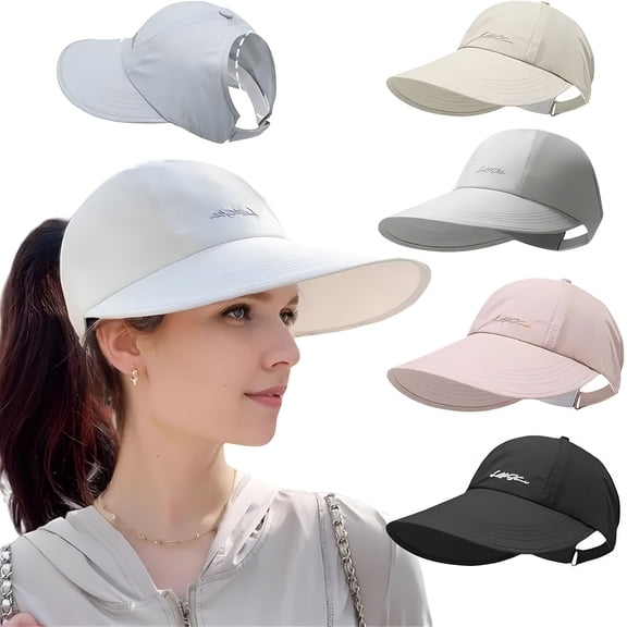 TELOLY Adjustable Upf Sun Protection Baseball Hat,Uv Protection Light Weight Wide Brim Outdoor Hats for Women