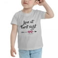 thumbnail image 3 of Love At First Sight Cute Toddler Tshirts for Boys Girls (Gray, 3T), 3 of 5