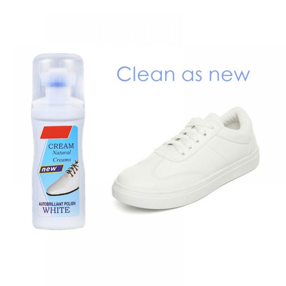 Shoe Whitener With Sponge Brush Head, Sports Leather Canvas Whitener  Cleaner Shoe Boot Clean Whitener for Household