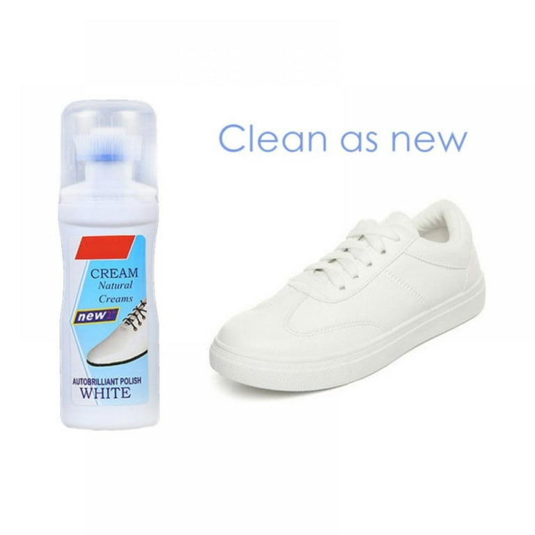 50ML Shoe Whitener With Sponge Brush Head ,Shoe Cleaner Whitening for  Leather, Whites, and Nubuck Sneakers
