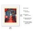 thumbnail image 2 of Autumn Flower - From an Original Color Abstract Art Painting by Paul Klee c.1922 - Fine Art Rolled Canvas Print 16in x 20in, 2 of 4