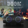thumbnail image 4 of General 100W Outdoor Speaker Bluetooth 5.3 with Stereo Sound, Rich Bass, 20 Hours Playtime, 10400mAh Power Bank, Mixed Color Party Light, IPX6 Portable Speaker for Camping, Beach, 4 of 15