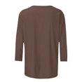 thumbnail image 4 of NMMUED Plus Size Halloween Shirt, Long Sleeve Workout Tops for Women, Halloween T Shirts for Women, Fall Clothes for Women, Halloween Shirts for Women, Coffee M, 4 of 5